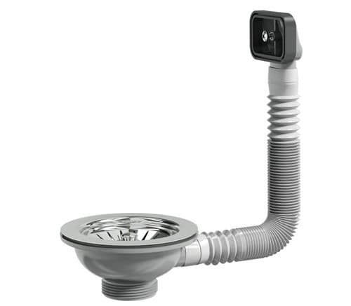 Juvel Prevex afløbssæt - u/grenrør grå PP