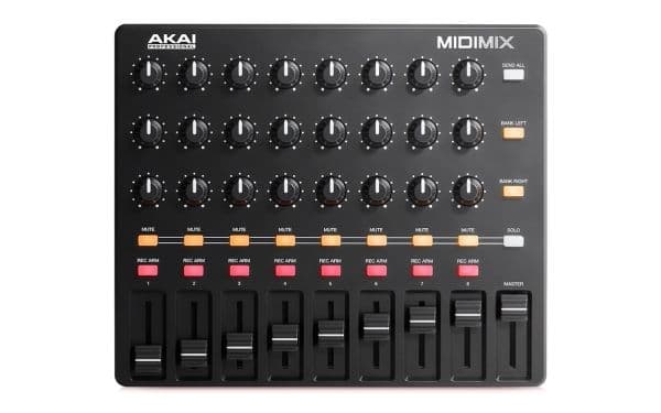 Akai MidiMix, 3 kanaler, Sort, Rød