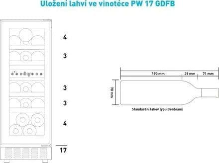 Philco PW 17 GDFB -viinijäähdytin