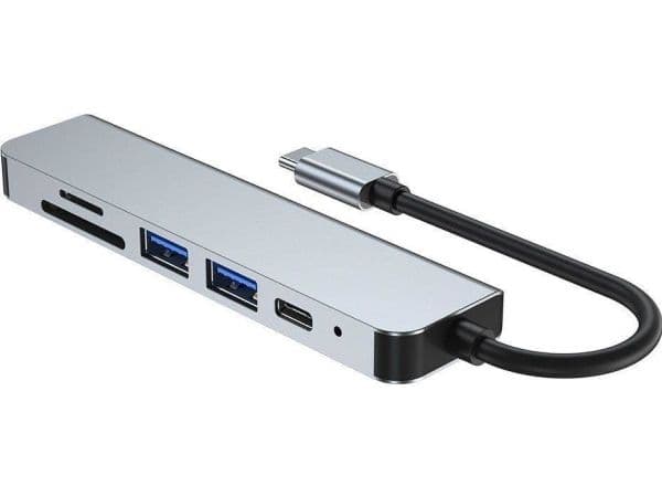 TECH-PROTECT V4-HUB ADAPTER 6IN1 GRAY