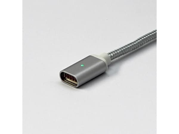 USB-kabel Red Fighter USB-A - magnetiskt 1 m silver