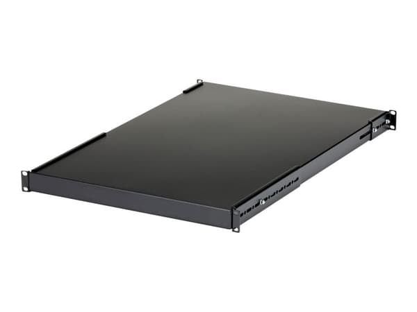 StarTech.com 1U Adjustable Server Rack Mount Shelf - 175lbs - 19.5 to 38in Deep Universal Tray for 19" AV, Data & Network Equipment Rack (ADJSHELFH...