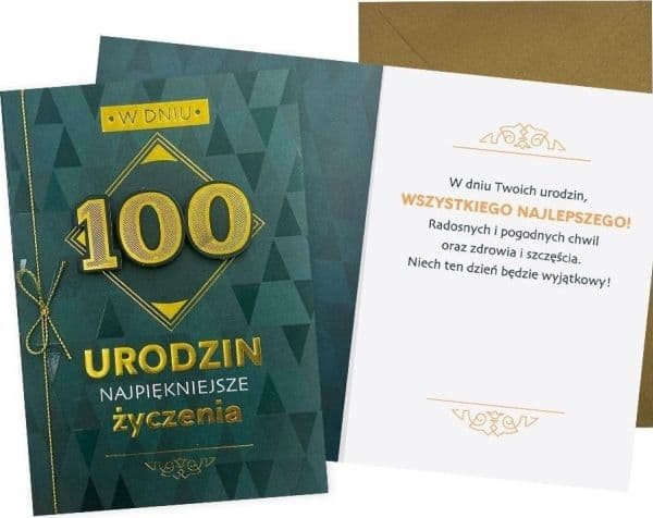 B6 Bursdagskort 100 menn