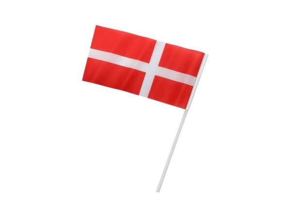 Danska flaggor på pinne, 6 st