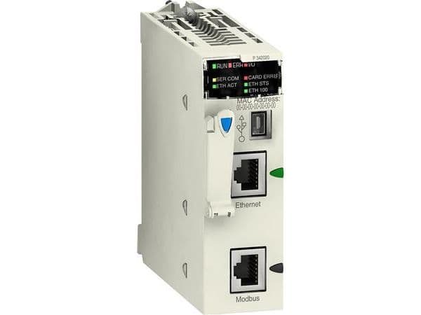 Modicon M340, CPU 4096KB modbus og ethernet, BMXP342020