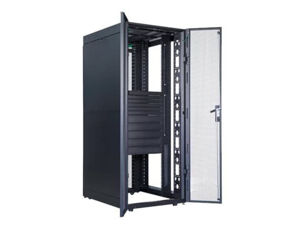 APC Easy Rack - Racktilbehørskanal (vertikal) - svart - 48U (en pakke 2)