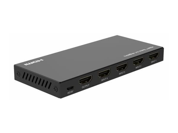 MicroConnect - Switch - fjernkontroll - 4 x HDMI - stasjonær