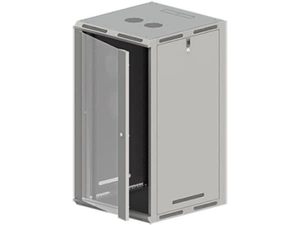 ALANTEC - Skåp - väggmontering, golvmontering - grå - 21U - 19"