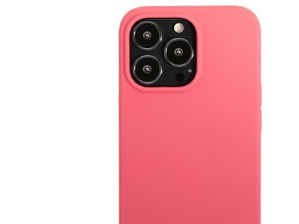 Karl Lagerfeld silikon plaque-etui til iPhone 13 Pro / iPhone 13 - fuchsia