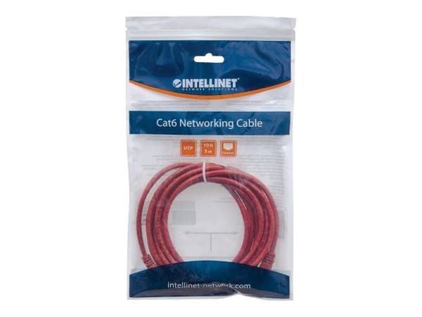 Intellinet Network Solutions patchkabel CAT6 UTP 1,5 m röd 100% koppar (342155)