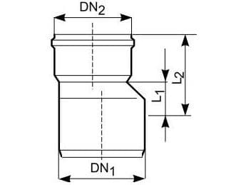 Reduktion PVC Ø200/160 mm