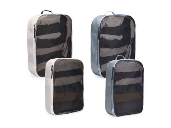 Thule packing cube - Väska set för kläder - nylon - dammgrå, vit
