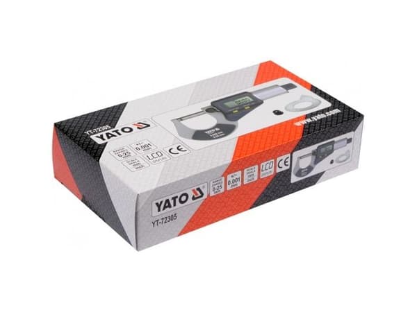 YATO mikrometer 0-25 mm digital display 72305