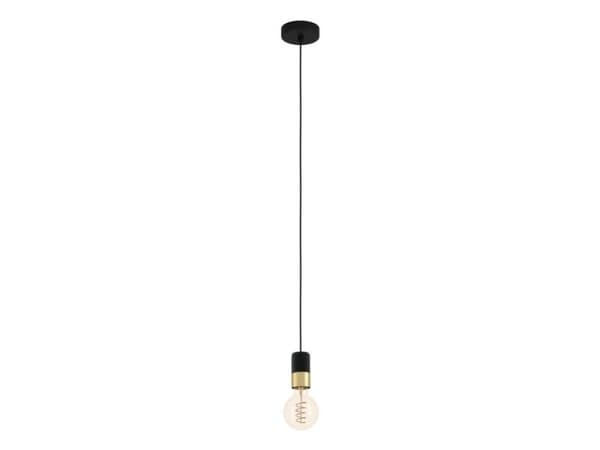 EGLO CALARI taklampe E27 L1500 sort/messing