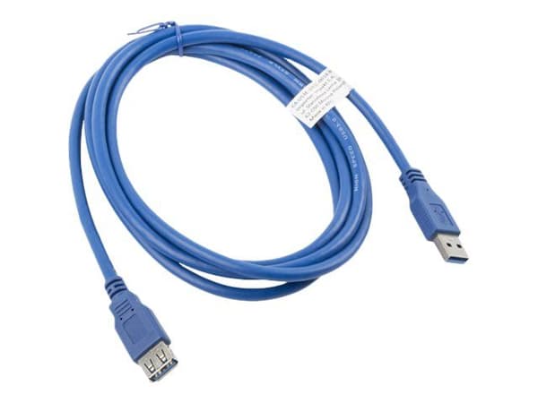 Lanberg - USB-förlängningskabel - USB typ A (hane) till USB typ A (hona) - USB 3.0 - 1.8 m - blå