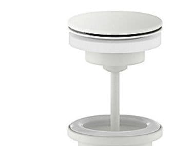 Mora bottenventil ø63mm/1 1/4 - klicksystem t/hv, matt vit, mässing lackerad