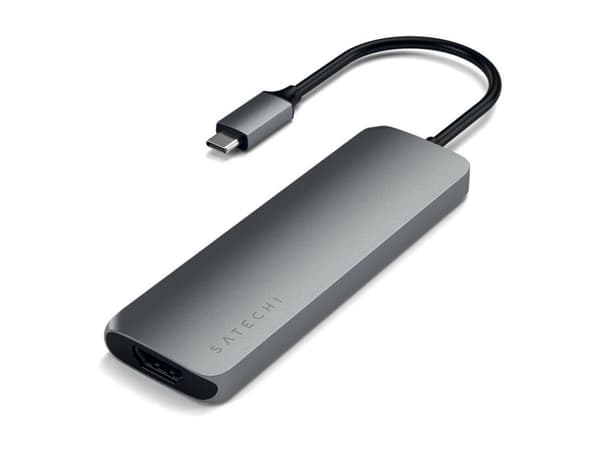 "Satechi USB-C Multiport Pro - Space Grey" - avaruusharmaa
