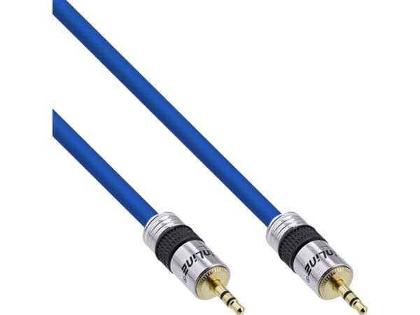 InLine 99952P, 3.5mm, Hankjønn, 3.5mm, Hankjønn, 2 m, Blå