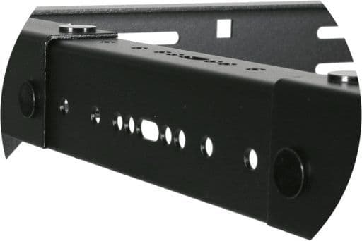 Caymon CAYMON OPR318A/B 19 "in depth adjustable open frame rack - 18 unit - 300 ~ 450mm Black