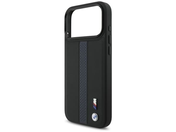 BMW M perforert stripe logo MagSafe-deksel til iPhone 17 Pro Max - blå