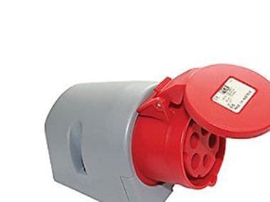 PCE CEE vägguttag 16A 4P - 6h, IP44