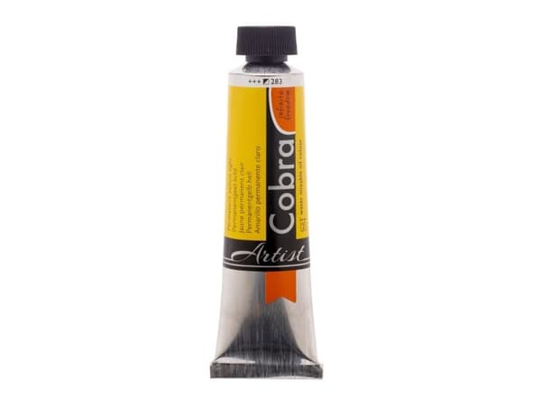 Cobra vattenblandbar oljefärg tub Permanent Yellow Light 283