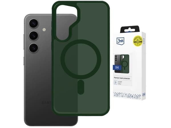3mk Smoke MagCase til Samsung Galaxy S25 - Grønn-Transparent
