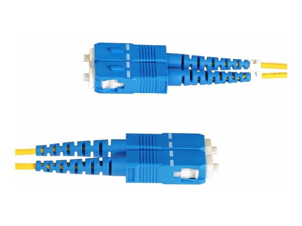 StarTech.com 3m (10ft) LC to SC (UPC) OS2 Single Mode Duplex Fiber Optic Cable, 9/125µm, Laser Optimized, 10G, Bend Insensitive, Low Insertion Loss...