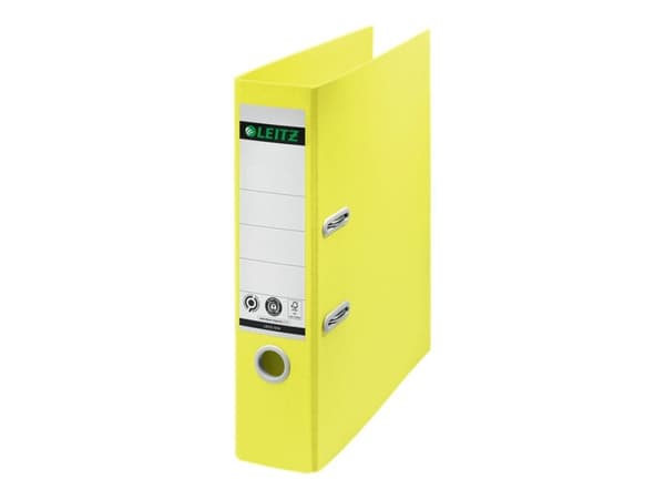 Brevmappar Leitz Recycle 180°A4/80mm gul - (10 st.)