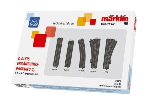 Märklin C-raide C2, HO (1:87), 15 År, Grå, Grå