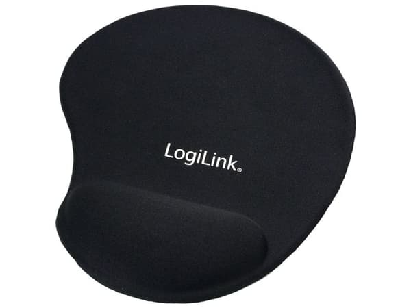 LogiLink - Musematte med håndleddsstøtte - svart