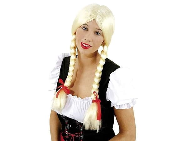 Vaalea Heidi peruukki