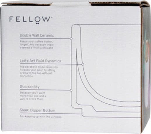 Fellow Monty cappuccino-kopp vit 190 ml