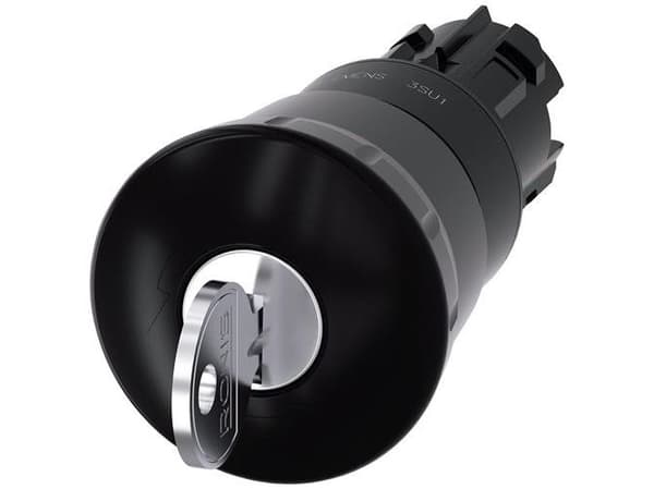Tapptryck 22 mm rund, svart, 40 mm 455