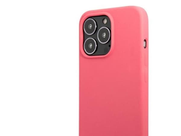 Karl Lagerfeld silikon plaque-etui til iPhone 13 Pro / iPhone 13 - fuchsia
