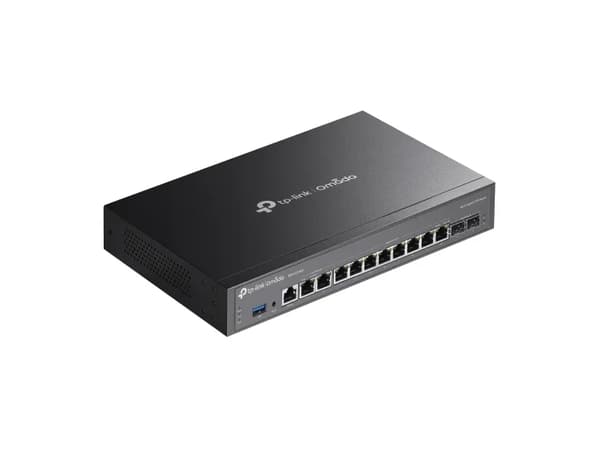 TP-Link Omada ER7412-M2, Ethernet WAN, 2.5 Gigabit Ethernet, Gigabit Ethernet, Sort