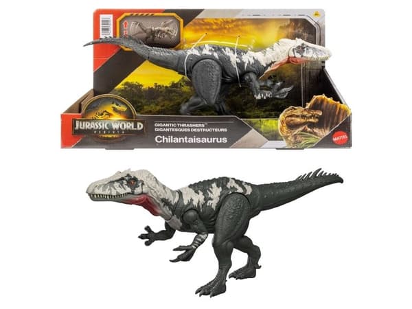 Jurassic World GIGANTIC THRASHERS Chilantaisaurus, 4 år, Sort, Hvid, Plast