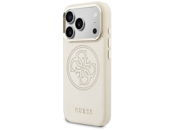 Guess Perforated 4G MagSafe-deksel til iPhone 17 Pro Max - beige