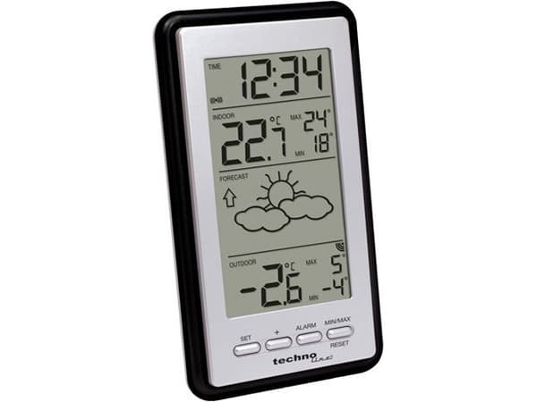 Techno Line WS 9130-IT - Väderstation - svart, silver