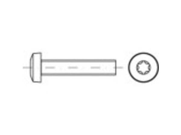 TOOLCRAFT 1068686 Linseskruer M2 2 mm T-profil DIN 7985 Rustfrit stål A2 1000 stk