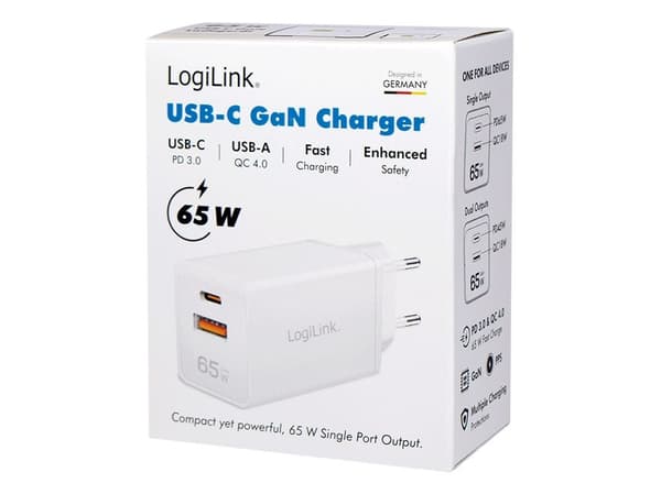 LogiLink PA0371, inomhus, AC, 20 V, Vit
