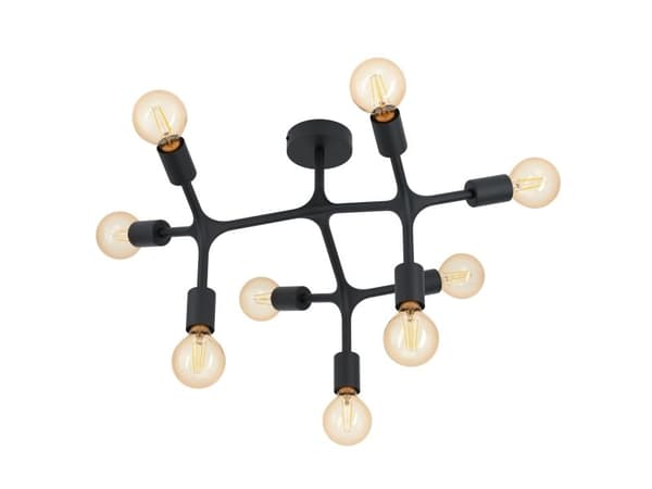 EGLO BOCADELLA 1 tak E27 9W sort