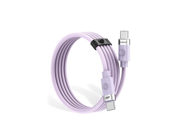USB-C - USB-C 1m 5A 60W kaapeli - violetti