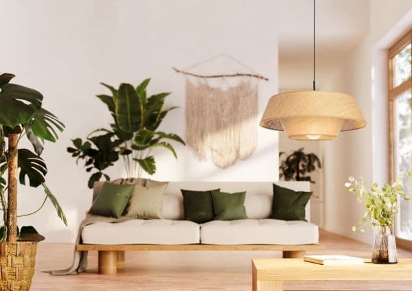 EGLO MARFORD PENDEL Ø500 E27 BAST/SORT Ø500 E27 BAST/SORT