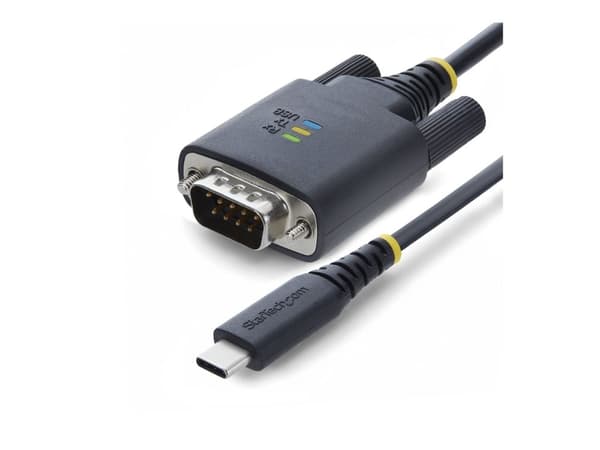StarTech.com 1P6FFC-USB-C-SERIAL, musta, 2 m, USB Type-C, RS-232, urosliitin, urosliitin