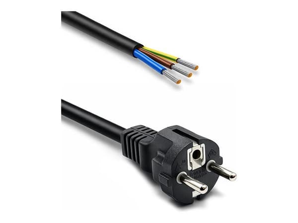 SCHUKO CEE power cable  Cu stripped and soldere