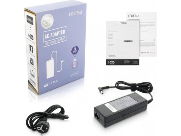 MITSU strømadapter 19,5V 4,62A (4,5x3,0 pinne) - HP
