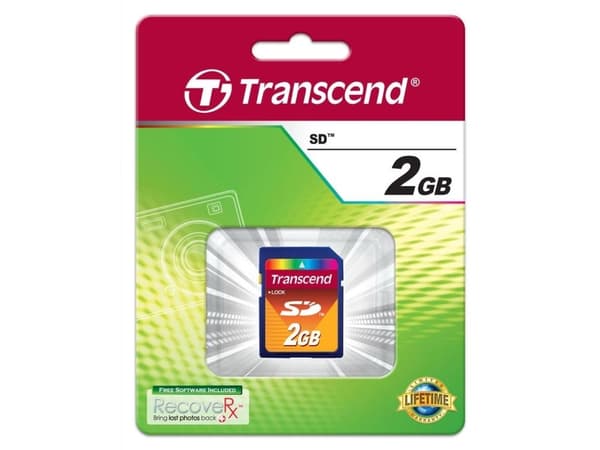 Transcend - Flashminnekort - 2 GB - SD