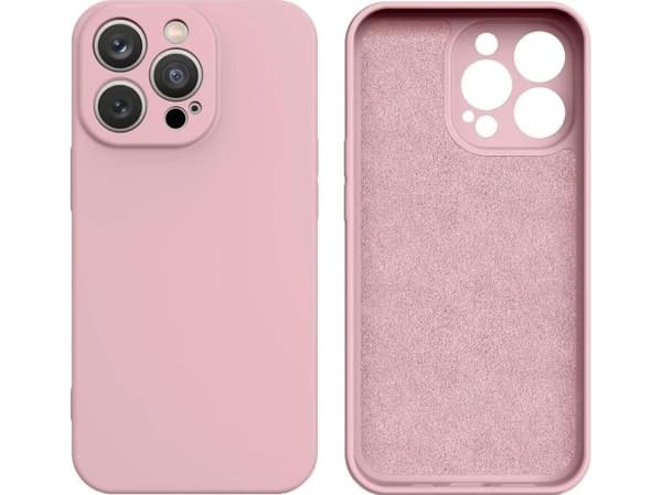 Silicone-skal till iPhone 14 Plus - silikonfodral rosa