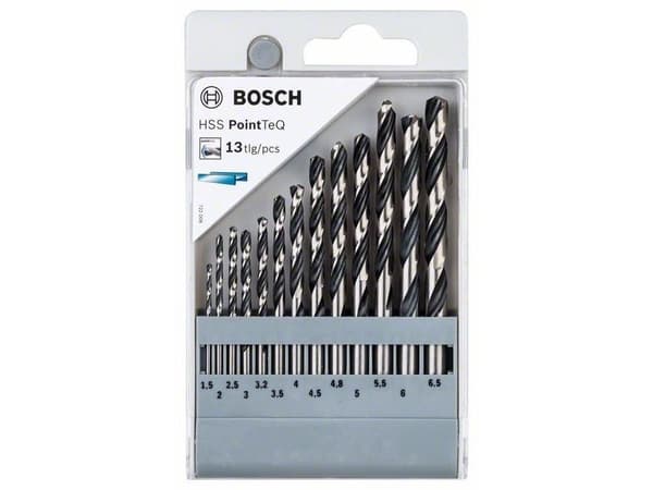 Bosch PointTeQ - Borsett - bor - 13 deler